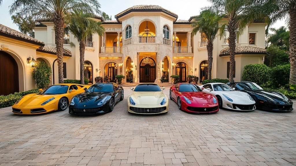 BMW, Mercedes, Audi, Jaguar, and Rolls Royce luxury cars lined up for wedding and VIP event bookings in Lucknow, showcasing premium vehicles for elegant wedding entrances