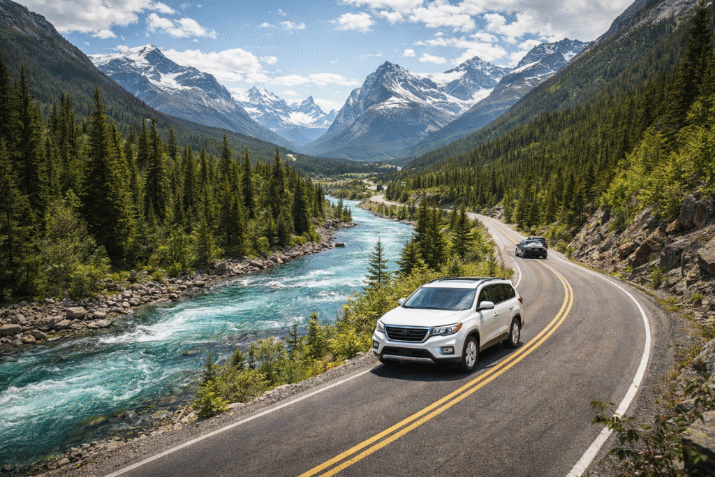 Reliable car rental service by MD Travels offering safe, comfortable, and professional transportation for weekend road trips and city travel.